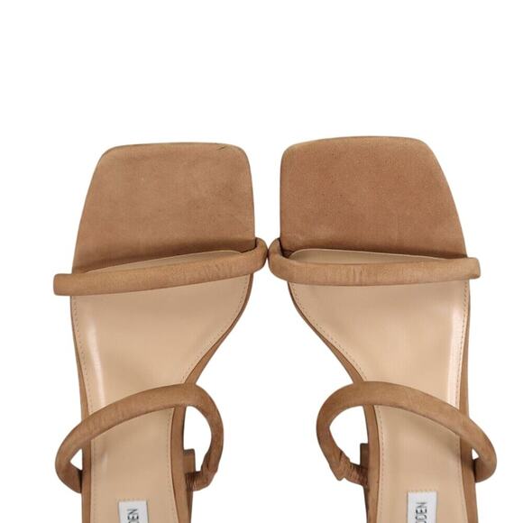 Steve Madden Shoes Womens 10 Sandal Mule Pumps Double Strap Leather Brown Lilah - Picture 8 of 12